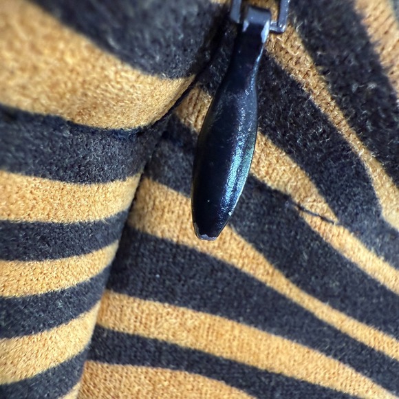 Hidden Cult Tiger Striped Jumpsuit Womens‎ XS Lace Up Wynn Pants Flared RARE - Picture 9 of 11